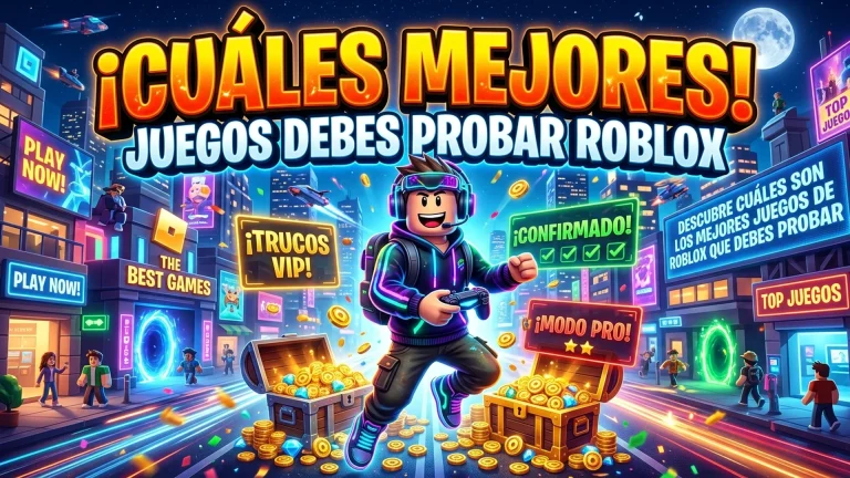 Descubre Cuáles Son los Mejores Juegos de Roblox que Debes Probar